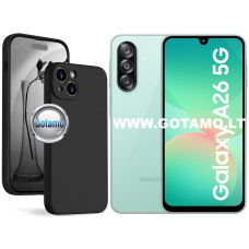 B-Soft Plus dėklas nugarėlė Samsung Galaxy A26 telefonui juodos spalvos