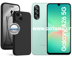 B-Soft Plus dėklas nugarėlė Samsung Galaxy A26 telefonui juodos spalvos