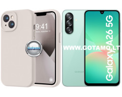 B-Soft Plus dėklas nugarėlė Samsung Galaxy A26 telefonui pilkos spalvos