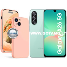 B-Soft Plus dėklas nugarėlė Samsung Galaxy A26 telefonui šviesiai oranžinės spalvos