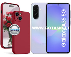 B-Soft Plus dėklas nugarėlė Samsung Galaxy A36 telefonui bordo spalvos
