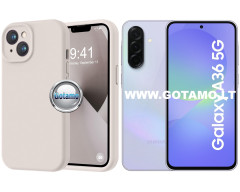 B-Soft Plus dėklas nugarėlė Samsung Galaxy A36 telefonui pilkos spalvos