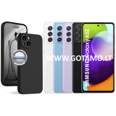 B-Soft Plus dėklas nugarėlė Samsung Galaxy A52, Samsung Galaxy A52 5G, Samsung Galaxy A52s 5G telefonams juodos spalvos
