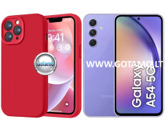 B-Soft Plus dėklas nugarėlė Samsung Galaxy A54 telefonui raudonos spalvos