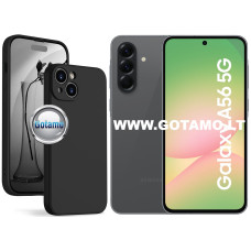 B-Soft Plus dėklas nugarėlė Samsung Galaxy A56 telefonui juodos spalvos