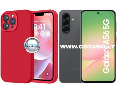 B-Soft Plus dėklas nugarėlė Samsung Galaxy A56 telefonui raudonos spalvos