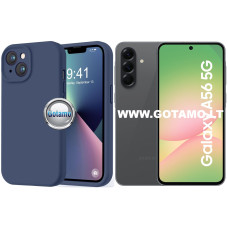 B-Soft Plus dėklas nugarėlė Samsung Galaxy A56 telefonui tamsiai mėlynos spalvos