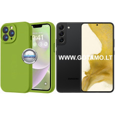 B-Soft Plus dėklas nugarėlė Samsung Galaxy S22 5G telefonui alyvuogių žalios spalvos