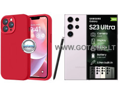 B-Soft Plus dėklas nugarėlė Samsung Galaxy S23 Ultra telefonui raudonos spalvos B-Soft Plus dėklas nugarėlė Samsung Galaxy S23 Ultra telefonui raudonos spalvos