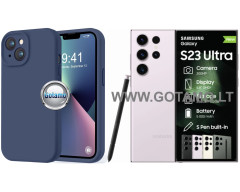 B-Soft Plus dėklas nugarėlė Samsung Galaxy S23 Ultra telefonui tamsiai mėlynos spalvos B-Soft Plus dėklas nugarėlė Samsung Galaxy S23 Ultra telefonui tamsiai mėlynos spalvos