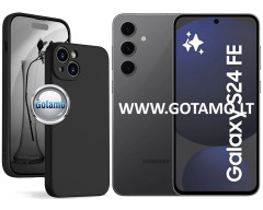 B-Soft Plus dėklas nugarėlė Samsung Galaxy S24 FE telefonui juodos spalvos