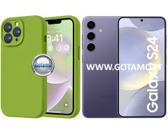 B-Soft Plus dėklas nugarėlė Samsung Galaxy S24 telefonui alyvuogių žalios spalvos