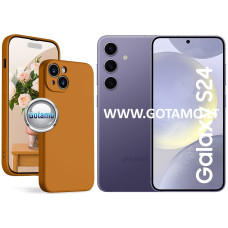 B-Soft Plus dėklas nugarėlė Samsung Galaxy S24 telefonui karamelės spalvos