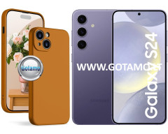 B-Soft Plus dėklas nugarėlė Samsung Galaxy S24 telefonui karamelės spalvos