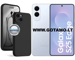 B-Soft Plus dėklas nugarėlė Samsung Galaxy S25 Edge telefonui juodos spalvos