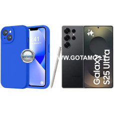 Samsung Galaxy S25 Ultra dėklai ir apsauginiai stiklai - B-Soft Plus dėklas nugarėlė Samsung Galaxy S25 Ultra telefonui mėlynos spalvos