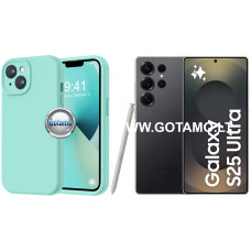 Samsung Galaxy S25 Ultra dėklai ir apsauginiai stiklai - B-Soft Plus dėklas nugarėlė Samsung Galaxy S25 Ultra telefonui mėtinės spalvos