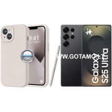 B-Soft Plus dėklas nugarėlė Samsung Galaxy S25 Ultra telefonui pilkos spalvos