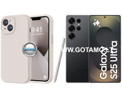 B-Soft Plus dėklas nugarėlė Samsung Galaxy S25 Ultra telefonui pilkos spalvos