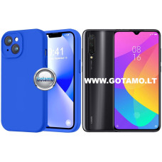 B-Soft Plus dėklas nugarėlė Xiaomi Mi 9 Lite telefonui mėlynos spalvos