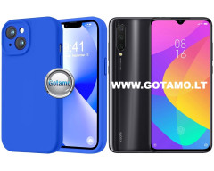 B-Soft Plus dėklas nugarėlė Xiaomi Mi 9 Lite telefonui mėlynos spalvos