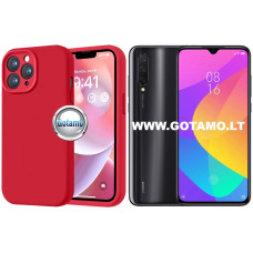 B-Soft Plus dėklas nugarėlė Xiaomi Mi 9 Lite telefonui raudonos spalvos