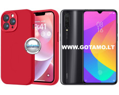B-Soft Plus dėklas nugarėlė Xiaomi Mi 9 Lite telefonui raudonos spalvos