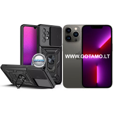 Apple iPhone 13 Pro Max dėklai ir apsauginiai stiklai - B-Ultra dėklas nugarėlė šarvai Apple iPhone 13 Pro Max mobiliajam telefonui juodos spalvos