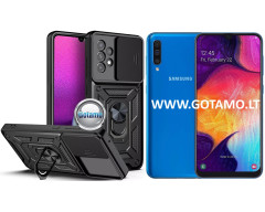 B-Ultra dėklas nugarėlė šarvai Samsung Galaxy A50 telefonui juodos spalvos
