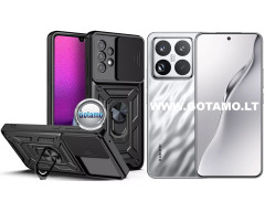 B-Ultra dėklas nugarėlė šarvai Xiaomi 15 Pro telefonui juodos spalvos