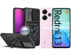 B-Ultra dėklas nugarėlė šarvai Xiaomi Redmi 13, Xiaomi Redmi 13 5G telefonams juodos spalvos