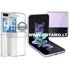 Samsung Galaxy Z Flip 3 5G dėklai ir apsauginiai stiklai - Crystal dėklas nugarėlė Samsung Galaxy Z Flip 3 5G mobiliajam telefonui skaidrus