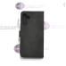Diary-S veliūrinis dėklas Samsung Galaxy A15, Samsung Galaxy A15 5G telefonams juodos spalvos