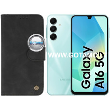 Samsung Galaxy A16, Samsung Galaxy A16 5G dėklai ir apsauginiai stiklai - Diary-Wonder dėklas Samsung Galaxy A16, Samsung Galaxy A16 5G telefonams juodos spalvos