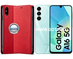 Galant magnetinis dėklas Samsung Galaxy A16, Samsung Galaxy A16 5G telefonams raudonos spalvos