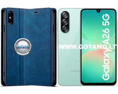 Galant magnetinis dėklas Samsung Galaxy A26 telefonui mėlynos spalvos