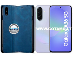 Galant magnetinis dėklas Samsung Galaxy A36 telefonui mėlynos spalvos