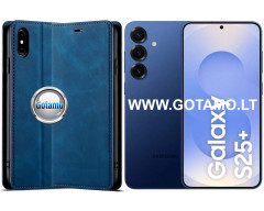 Galant magnetinis dėklas Samsung Galaxy S25 Plus telefonui mėlynos spalvos