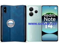 Galant magnetinis dėklas Xiaomi Redmi Note 14 5G telefonui mėlynos spalvos