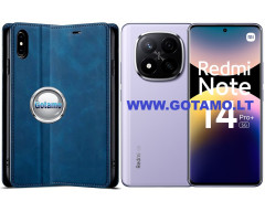 Galant magnetinis dėklas Xiaomi Redmi Note 14 Pro Plus 5G telefonui mėlynos spalvos