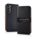 Gotamo Vintage natūralios odos dėklas Samsung Galaxy A15, Samsung Galaxy A15 5G telefonams juodos spalvos