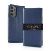 Gotamo Vintage natūralios odos dėklas Samsung Galaxy A15, Samsung Galaxy A15 5G telefonams mėlynos spalvos