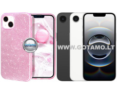 iLLumi-Neo silikoninis dėklas nugarėlė Apple iPhone 16e telefonui rožinės spalvos