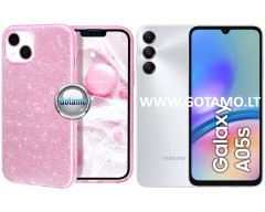 iLLumi-Neo silikoninis dėklas nugarėlė Samsung Galaxy A05s telefonui rožinės spalvos