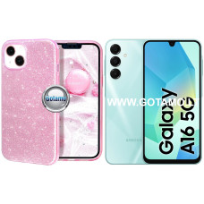 iLLumi-Neo silikoninis dėklas nugarėlė Samsung Galaxy A16, Samsung Galaxy A16 5G telefonams rožinės spalvos