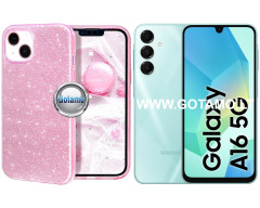 iLLumi-Neo silikoninis dėklas nugarėlė Samsung Galaxy A16, Samsung Galaxy A16 5G telefonams rožinės spalvos