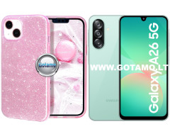 iLLumi-Neo silikoninis dėklas nugarėlė Samsung Galaxy A26 telefonui rožinės spalvos