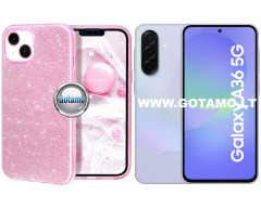 iLLumi-Neo silikoninis dėklas nugarėlė Samsung Galaxy A36 telefonui rožinės spalvos