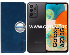 M-Wonder dėklas Samsung Galaxy A23, Samsung Galaxy A23 5G telefonams mėlynos spalvos