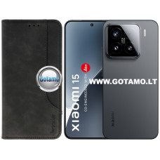 M-Wonder dėklas Xiaomi 15 telefonui juodos spalvos
